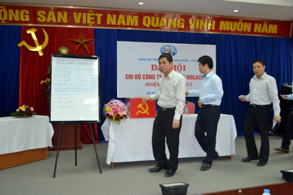 Chi bộ Công ty Xây dựng Viglacera tổ chức Đại hội khóa III nhiệm kỳ 2015 – 2017
