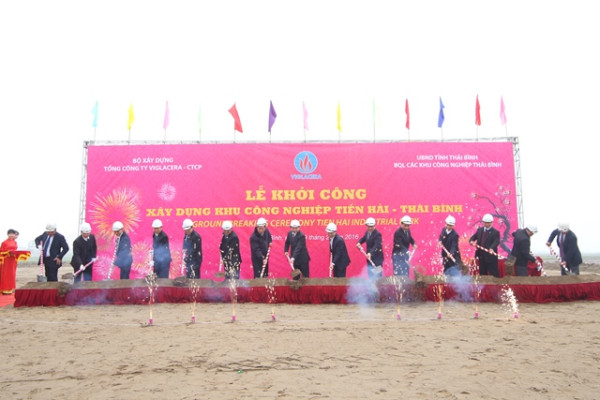 (VTC News) - Viglacera khởi công khu công nghiệp Tiền Hải - Thái Bình