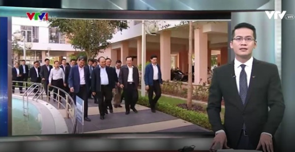 Thủ tướng Nguyễn Xuân Phúc thị sát Dự án Nhà ở xã hội - Khu đô thị Đặng Xá, Gia Lâm, Hà Nội phát sóng trên Bản tin Thời sự trưa ngày 6/12/2016