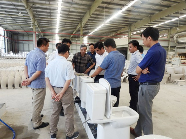 Nhà máy Sứ Viglacera Mỹ Xuân khởi động Lò Tunnel - bước vào giai đoạn sản xuất thử