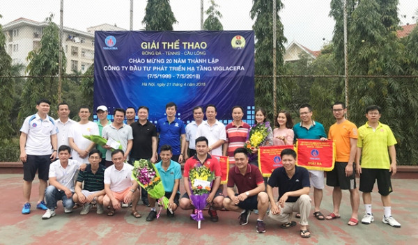 Sôi nổi Giải Thể thao Chào mừng 20 năm thành lập Công ty Đầu tư phát triển hạ tầng Viglacera