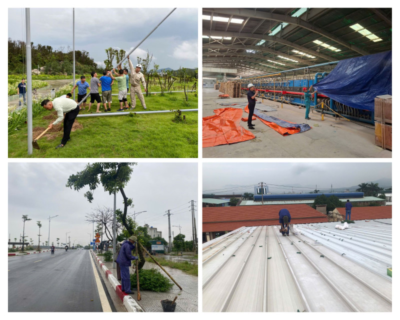 Viglacera kích hoạt công tác phòng chống bão Wipha trên toàn hệ thống