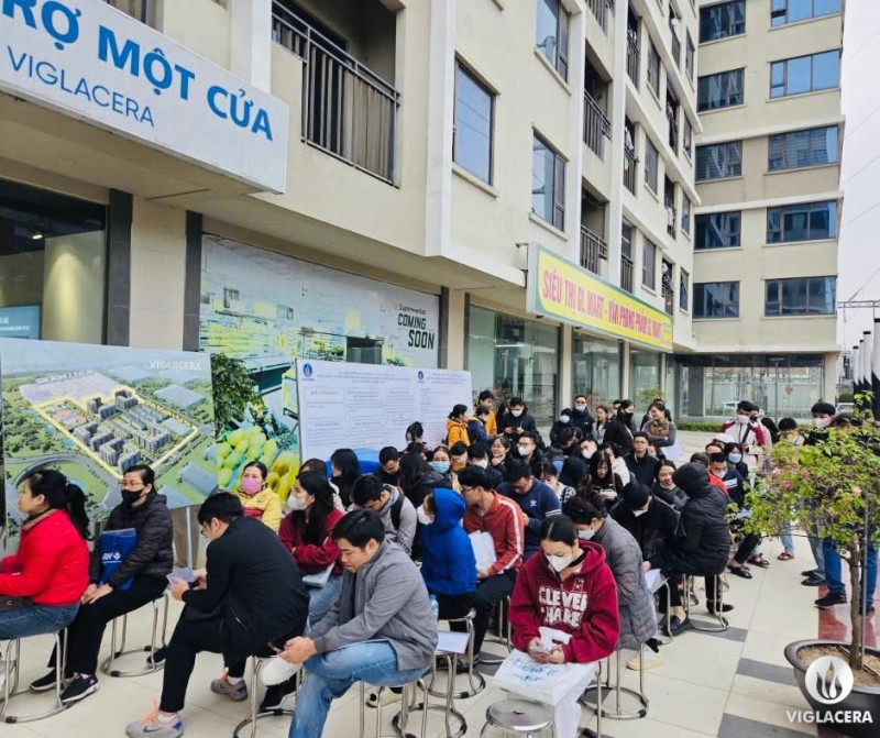 FIRST DAY OF APPLICATION RECEIPT – VIGLACERA YEN PHONG SOCIAL HOUSING PROJECT, BAC NINH: LIVELY, ORDERLY, AND FULL OF EXPECTATION