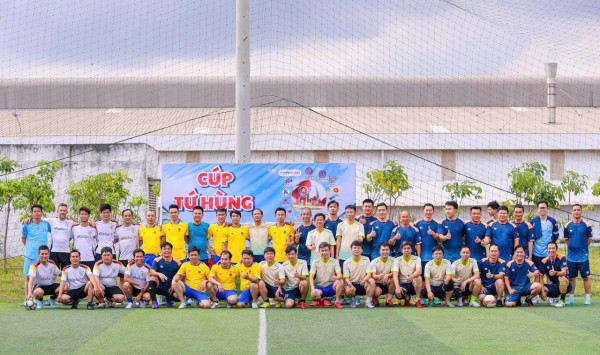 Sôi động trận giao hữu bóng đá tranh Cup Tứ Hùng  chào mừng ngày Quốc khánh 2/9/2025 của VIGLACERA