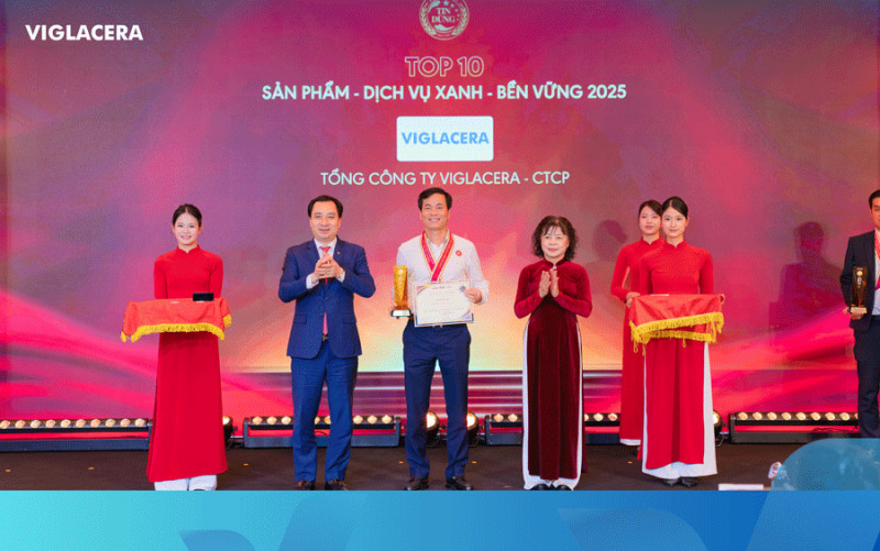 Viglacera Sanitary Ware Honored in the Top 10 Green & Sustainable Products – Services 2025