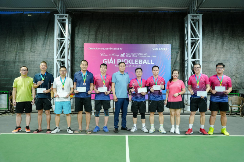 Khởi động chuỗi hoạt động chào mừng 52 năm thành lập với “Giải Pickleball Viglacera năm 2026”