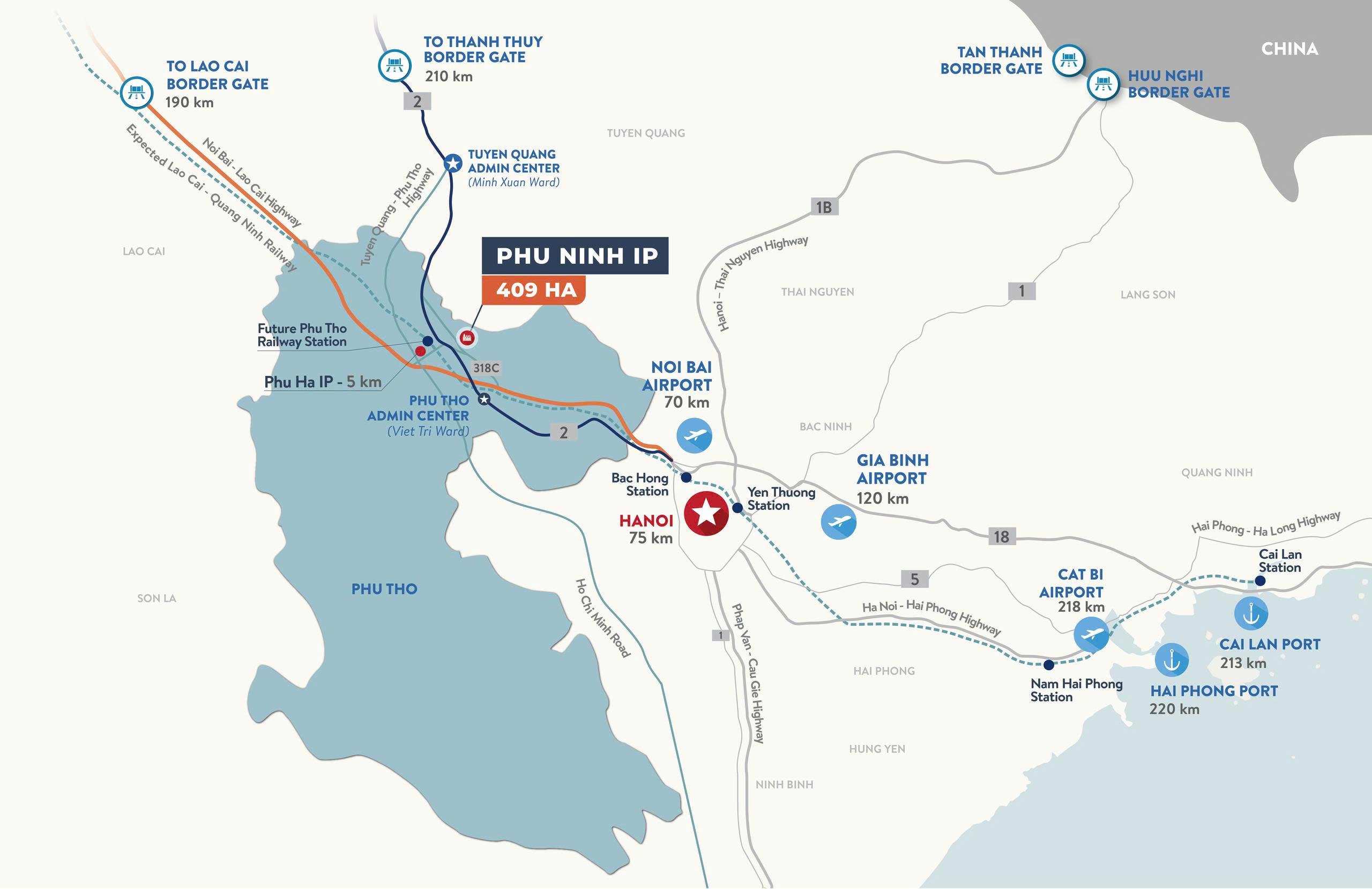 map kcn phu ninh phu tho