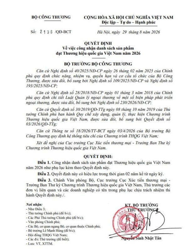 MINISTRY OF INDUSTRY AND TRADE IMPOSES ANTI-DUMPING DUTIES ON CERAMIC AND PORCELAIN TILES ORIGINATING FROM THE REPUBLIC OF INDIA