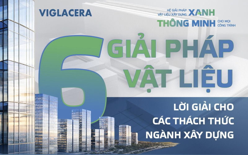 6 giải pháp vật liệu: Lời giải cho các thách thức ngành xây dựng